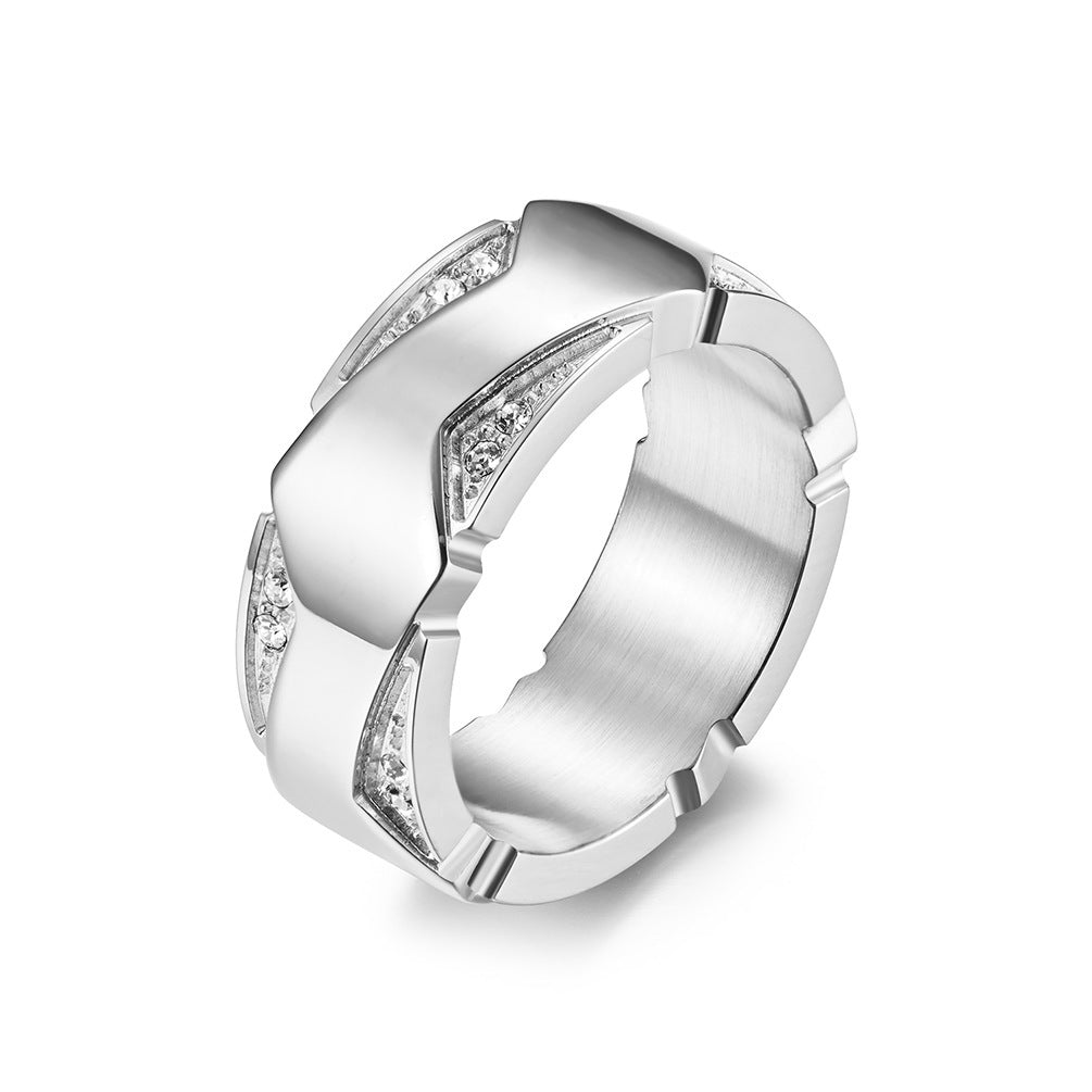 Womens Stainless Steel Ring Shell Pattern Design Fashion Jewelry Everyday Wear European Styles Elegant Radiant