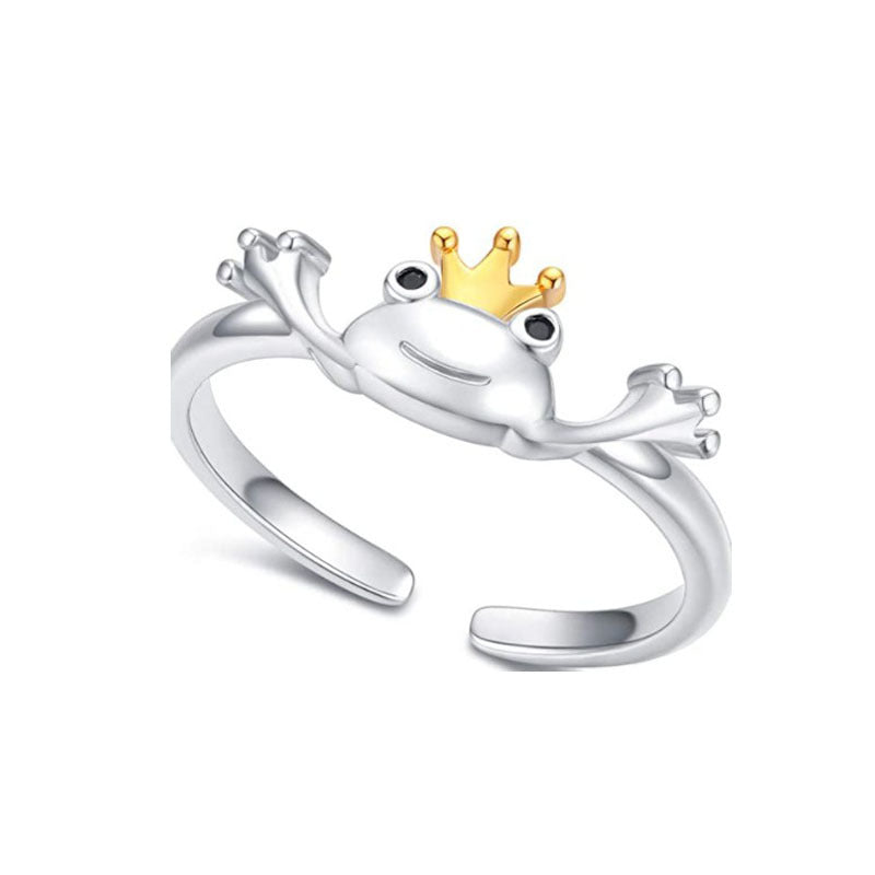 Frog Ring For Women And Girls Adjustable Opening Alloy Ring Vintage Design Fashion Jewelry Unisex Vintage Ring