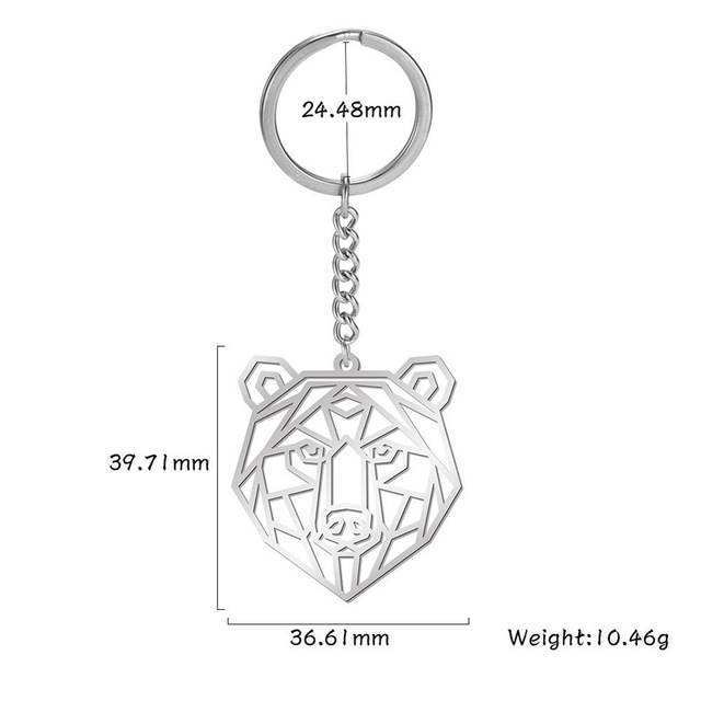 Animal Stainless Steel Key Ring Keychain For Men And Women With Various Animal Designs Durable Non Rusting Dog