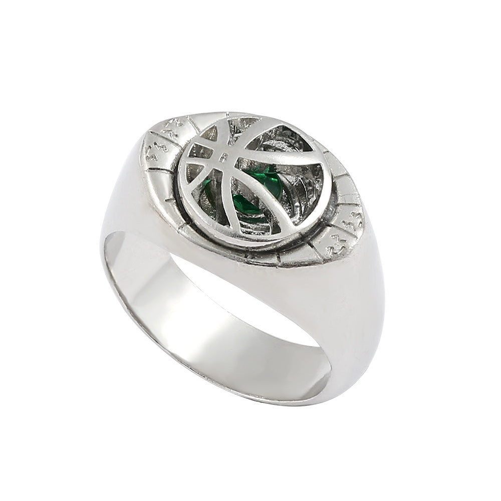 Eye Shape Ring In Electroplated Alloy For Everyday Wear Jewelry Gift For Him Unisex Jewelry For Everyday Style