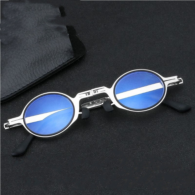 Folding Reading Glasses Metal Frames Readers For Small Faces Full Frame Design Powers 1.00 1.50 2.00 2.50 3.00