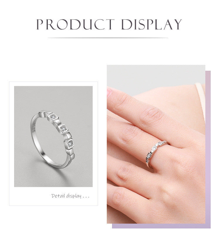 Womens 925 Sterling Silver Ring Gold Plated with Artificial Gemstones and Micro Diamond Inlay Band Ring Fashion