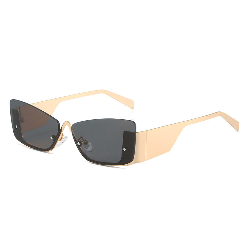 Frameless Sunglasses For Women And Men Lightweight Glasses With Plastic And Metal Frame UV400 Rated Protection