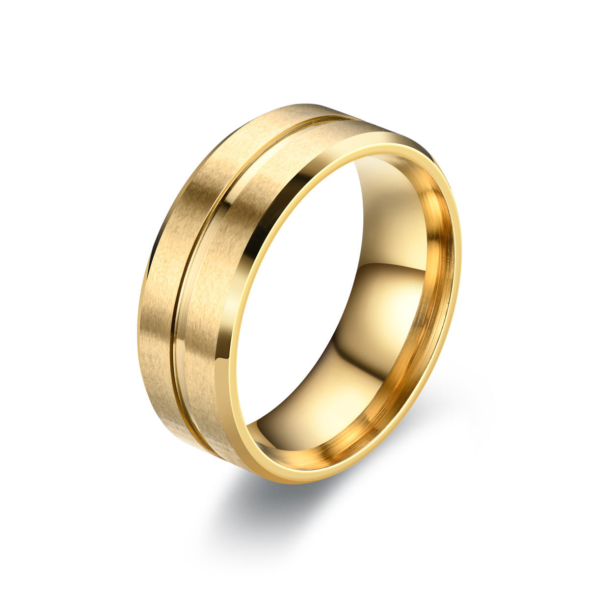 Unisex Matte Stainless Steel Ring Simple Band Fashion Jewelry For Men And Women High Quality Beautiful For All