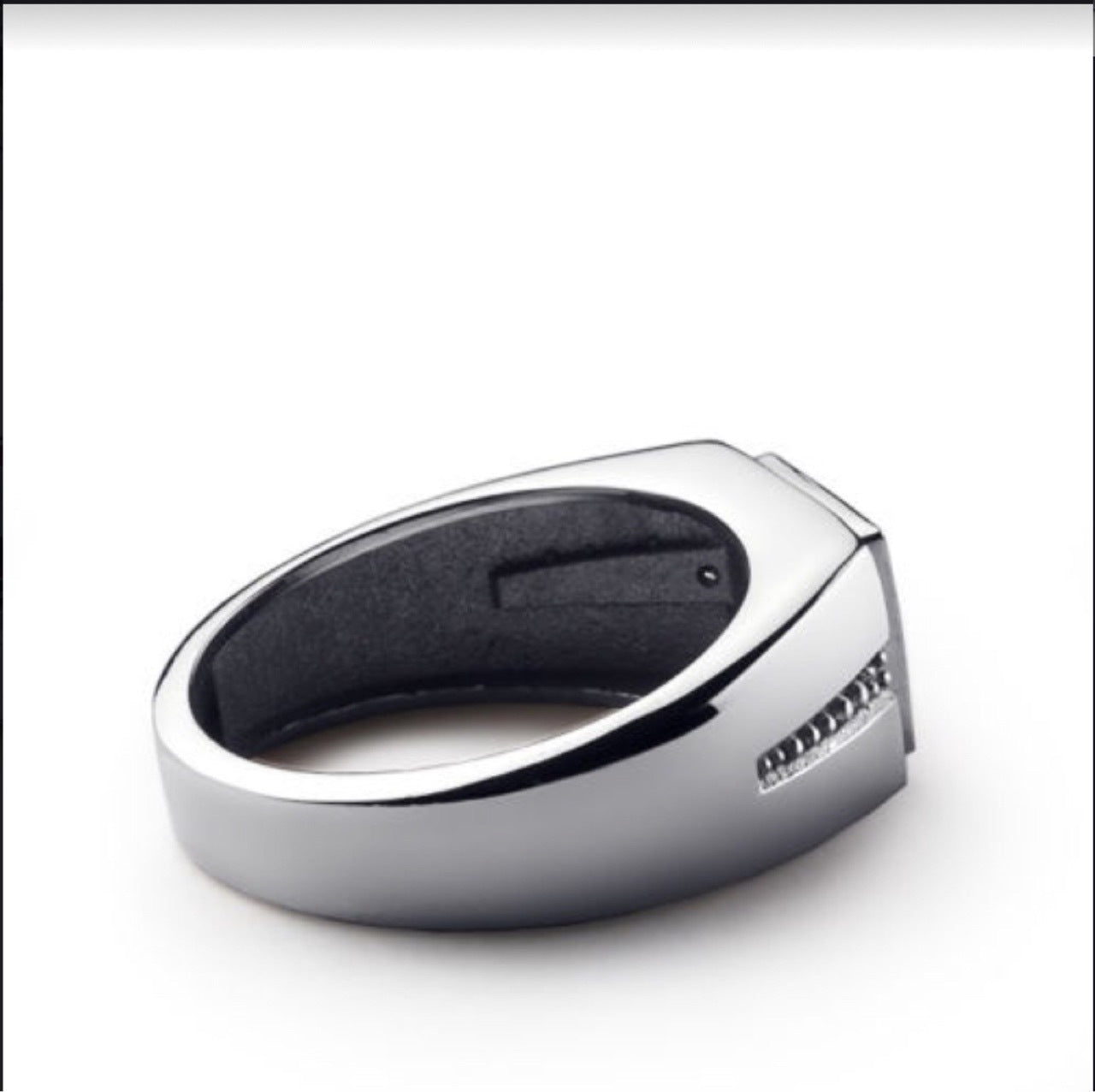 Alloy Ring With Square Zirconia Electroplated Geometric Design Unisex Fashion Jewelry Anniversary Gift Party Gift Ready