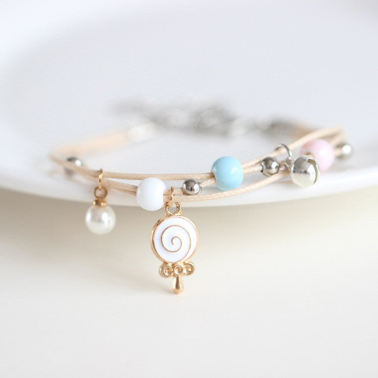 Womens Hand Knitted Charm Bracelet Hand Woven Alloy Moon Cat Design For Girls And Friends Gifts For Moms Gifts Style