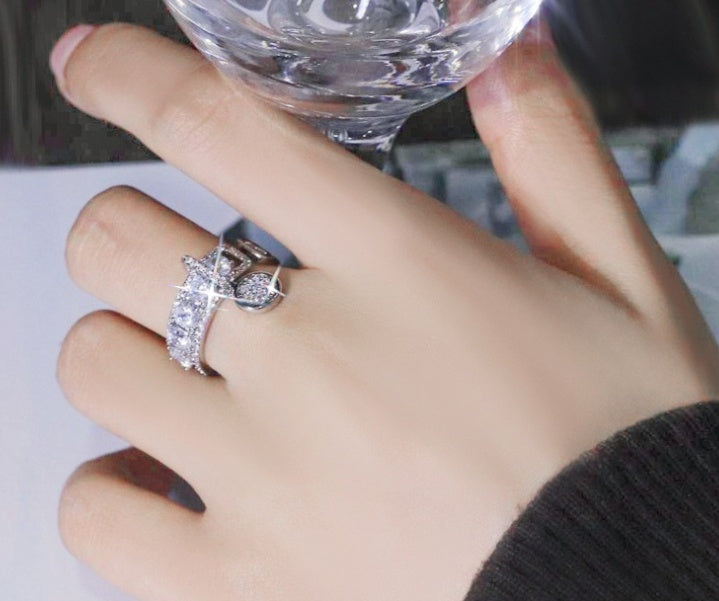 Simple And Versatile Ring Design For Women Metal Fashion Jewelry Water Droplets Electroplated For Wedding Gift