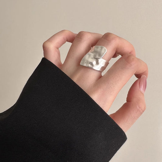 Copper Adjustable Index Finger Ring For Women Daily Wear