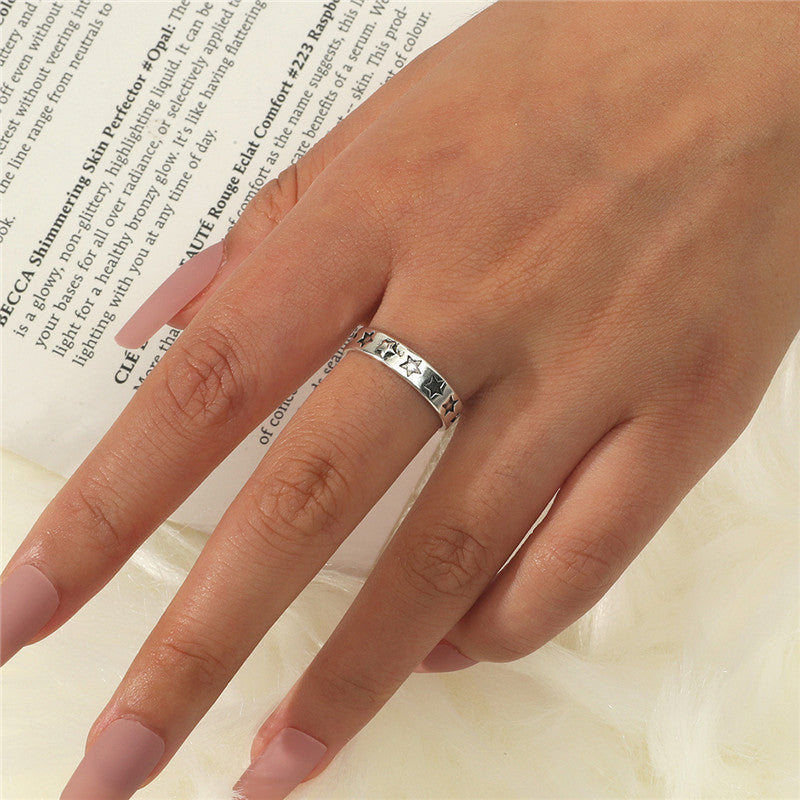 Copper Ring Bracelet For Women Simple Electroplated Ring Fashion Jewelry Retro Styles Korean Inspired Accessory