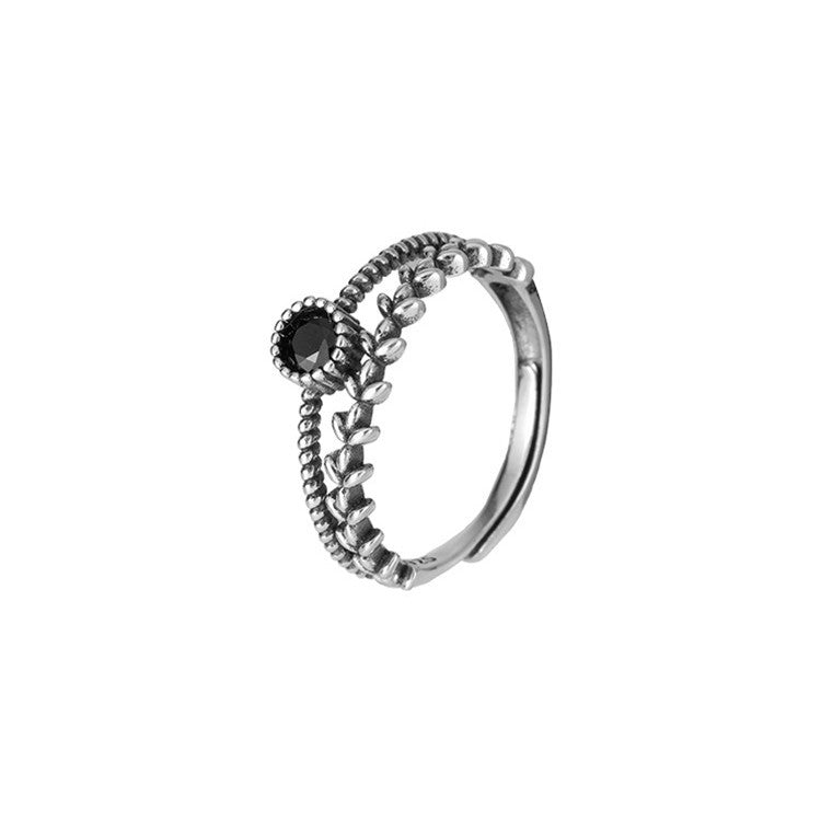 Geometric Zircon Ring Silver Plated Jewelry for Her Elegant Gift Fashion Ring for Women Sparkling Accent Shine