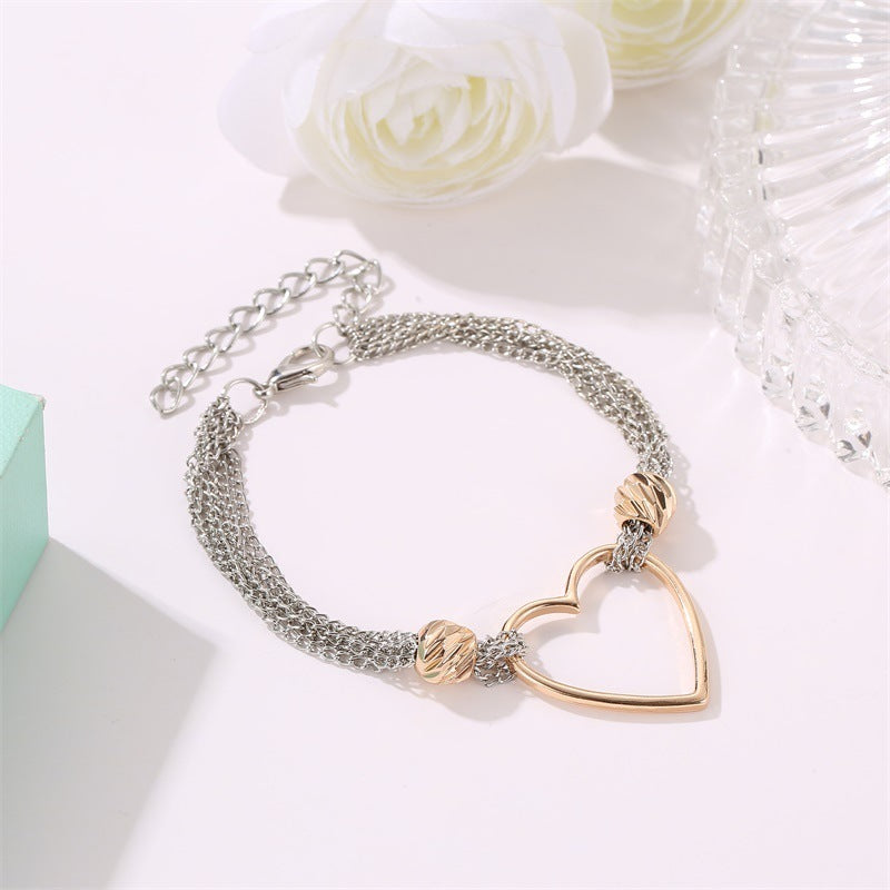 Geometric Gold Plated Bracelet For Women Modern Fashion Jewelry Bangle Design Elegant Everyday Accessory Charm