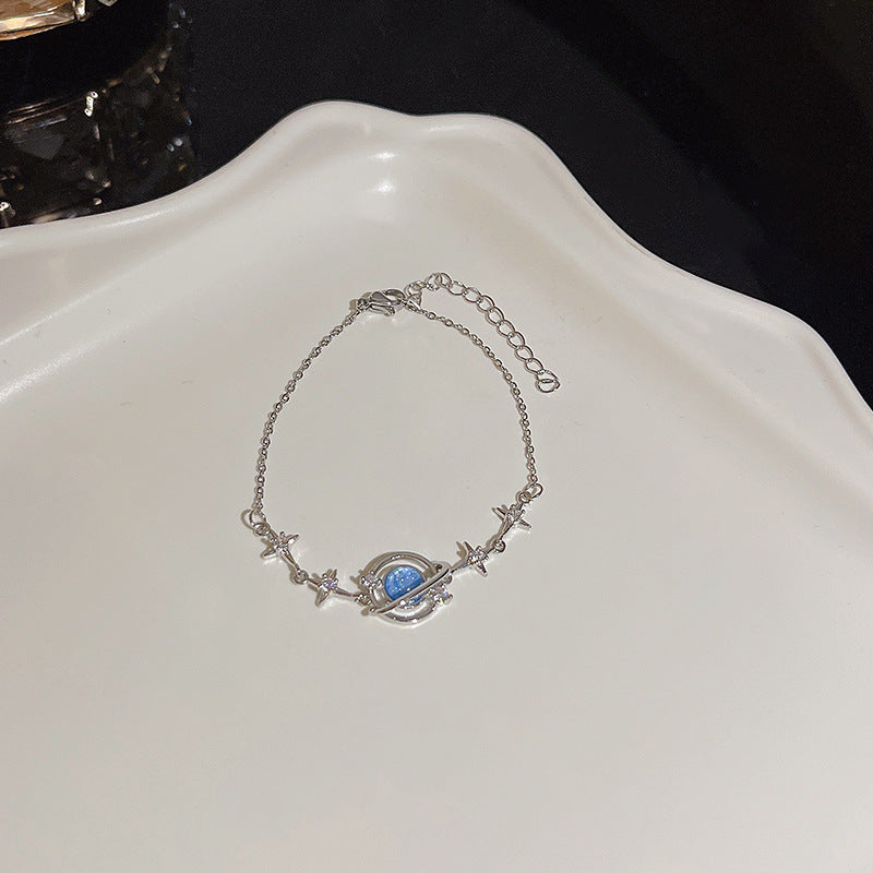 Womens Copper Bracelet With Zircon Flower Pearl Elegant Electroplated Bracelet Affordable Jewelry Gift For Her