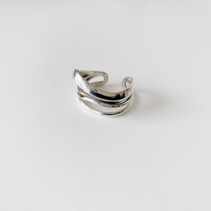 Korean Floral Ring 925 Sterling Silver For Women Gift