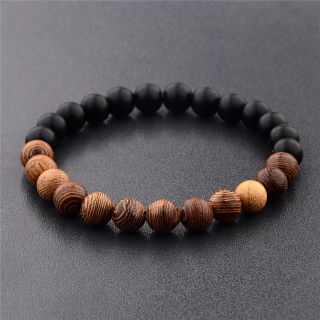 Round Wooden Beaded Bracelet Wood Bead Bracelet Gift For Anniversary Celebration Trade Fair Tourism For Daily Wear
