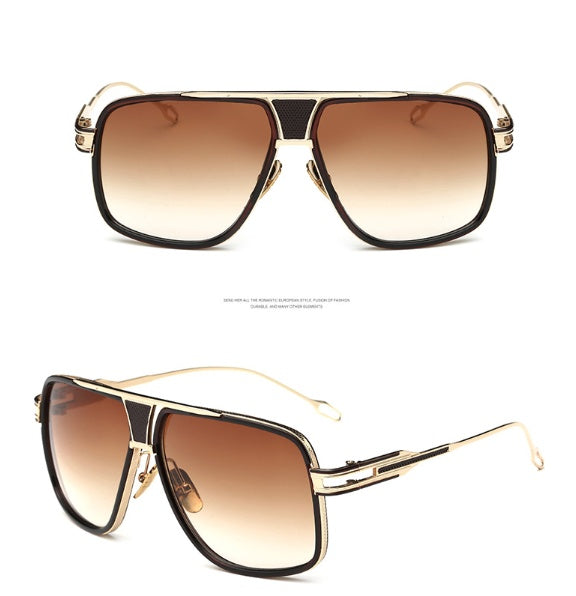 Womens Vintage Sunglasses UV400 Protection Metal Frame PC Lens Retro Style Large Fit Glasses For Women Driving