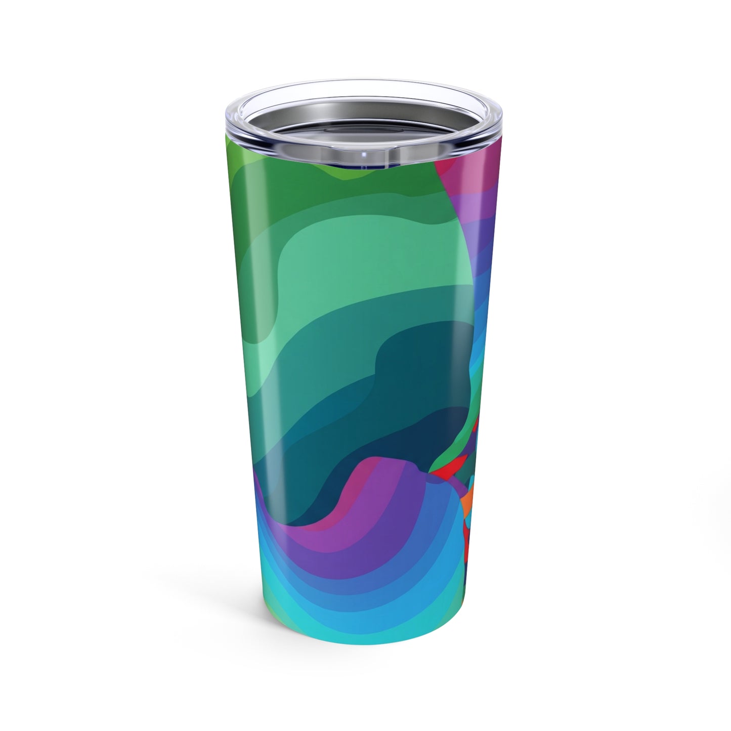 20oz Stainless Steel Printed Tumbler Double Wall Vacuum Insulated Spill Resistant Hot Cold Drink Mug Dishwasher
