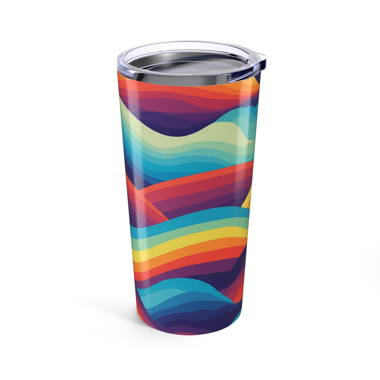 20oz Stainless Steel Printed Tumbler With Double Wall Vacuum Insulation For Hot And Cold Beverages Leak Proof