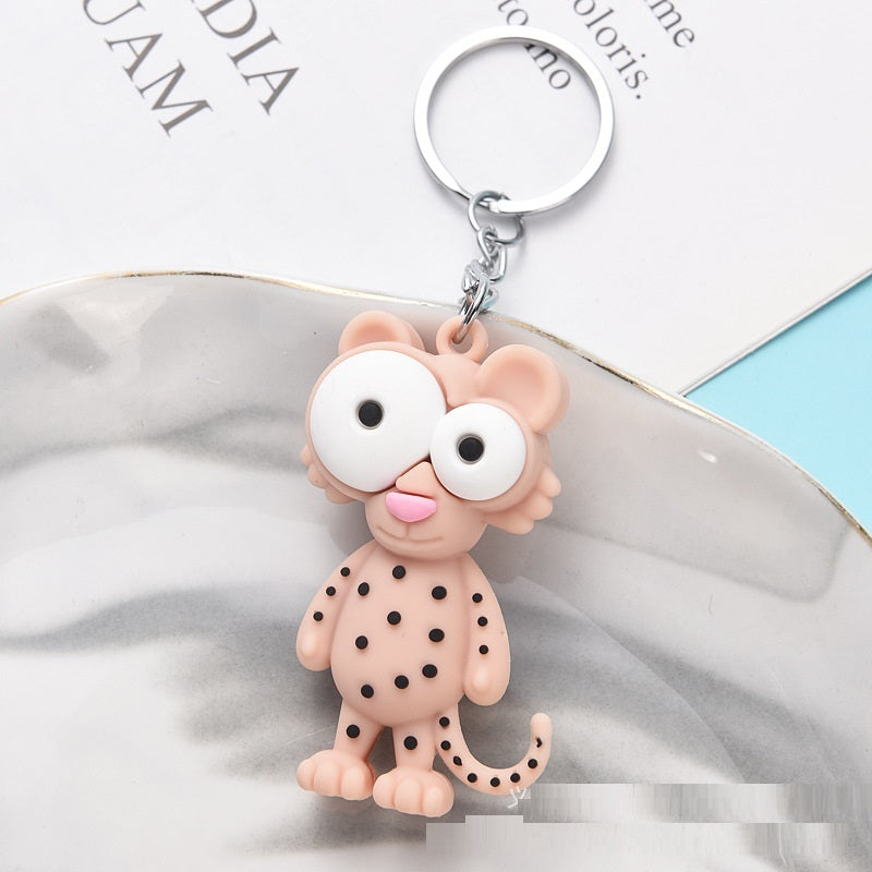 Monkey Key Ring Accessory Cute Animal Doll Soft Glue Keychain Decor Gift For Men And Women Cute Tiny Accessory