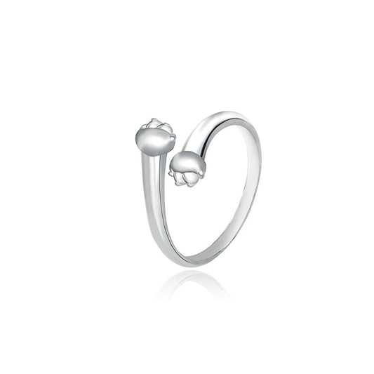 Hug Rings For Couples Adjustable With Zircon Inlay Elegant Matching Rings Set Cat And Stars Decor Of Open Band