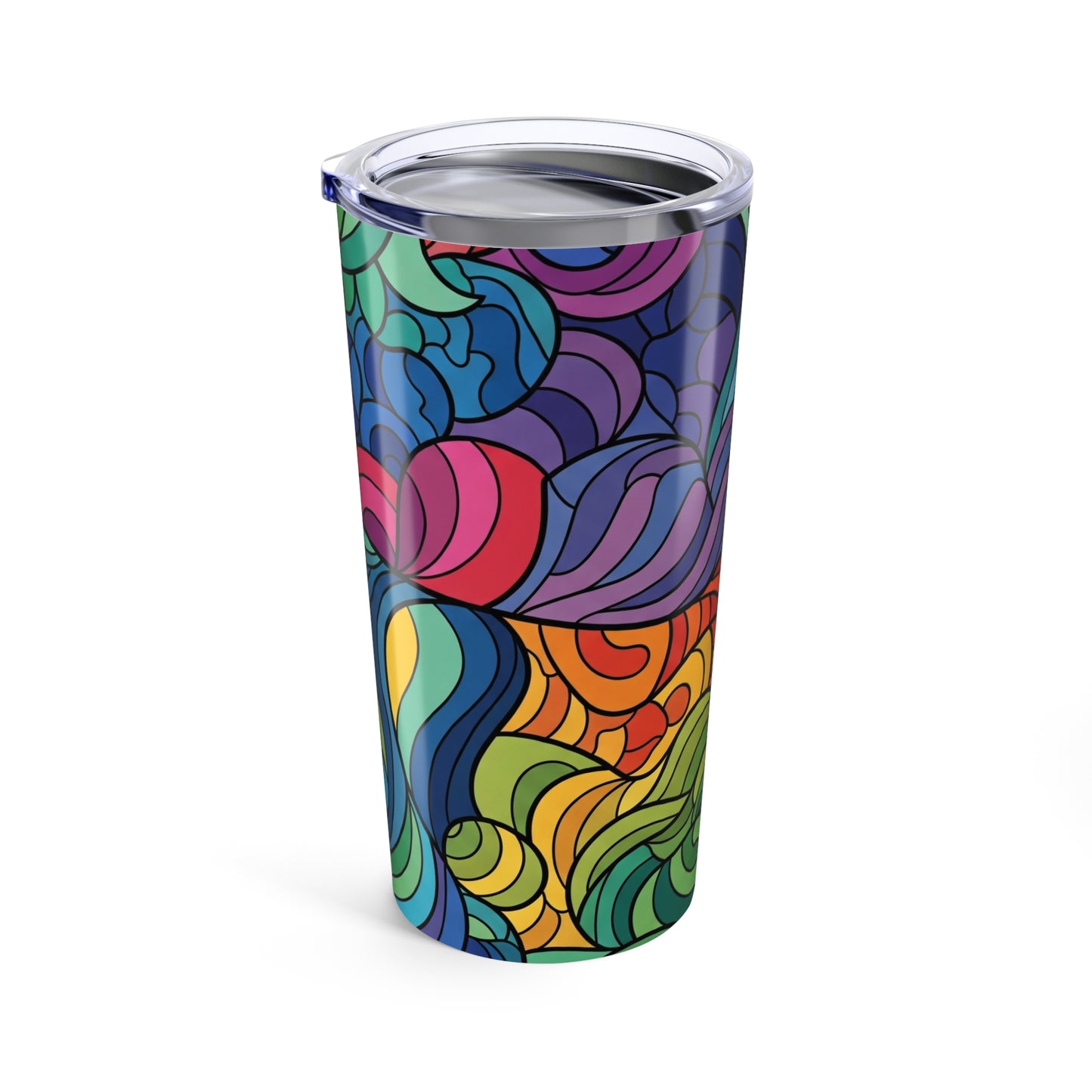 20 Oz Stainless Steel Tumbler With Lid Double Wall Vacuum Insulation Leak Proof BPA Free Travel Mug