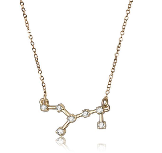 Crystal Constellation Bracelet For Women And Girls Adjustable Length Extender Chain Alloy Charm Everyday Style