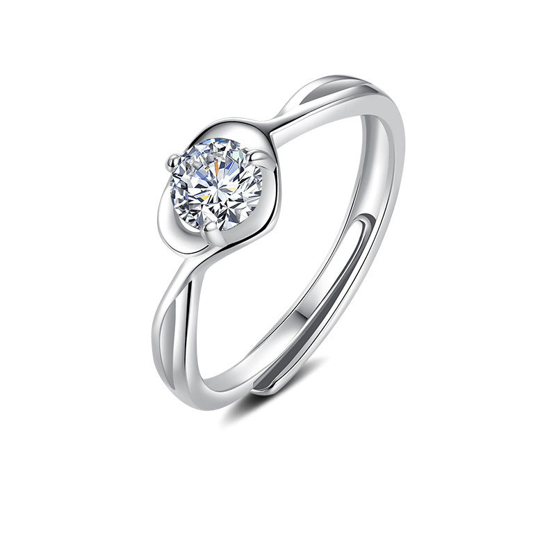 Adjustable Sterling Silver Ring 925 Natural Fashion Jewelry For Women And Girls Modern Style Everyday Wear Now