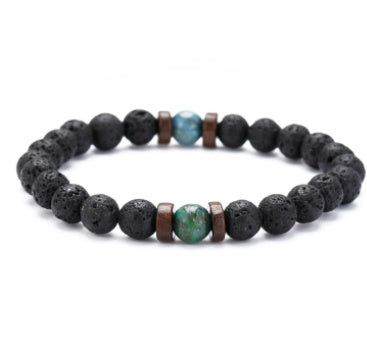 Vintage Volcanic Stone Beaded Bracelet Durable And Stylish For Daily Wear And Occasions For Everyday Style Use