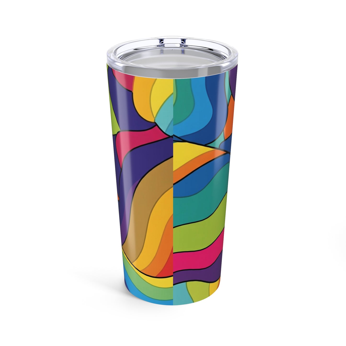 20oz Stainless Steel Tumbler With Double Wall Vacuum Insulation Leak Proof Travel Mug Printed Pattern For Hot Or
