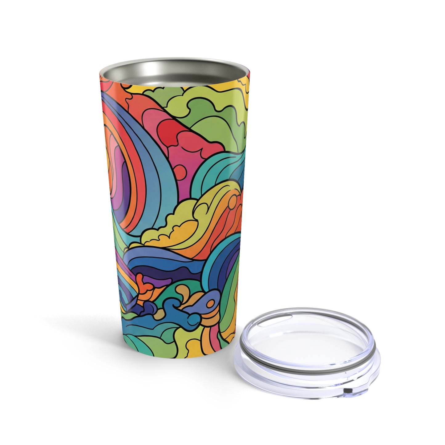 20 Ounce Steel Tumbler With Double Wall Insulation For Hot Or Cold Beverages Travel Mug Leak Resistant Dishwasher