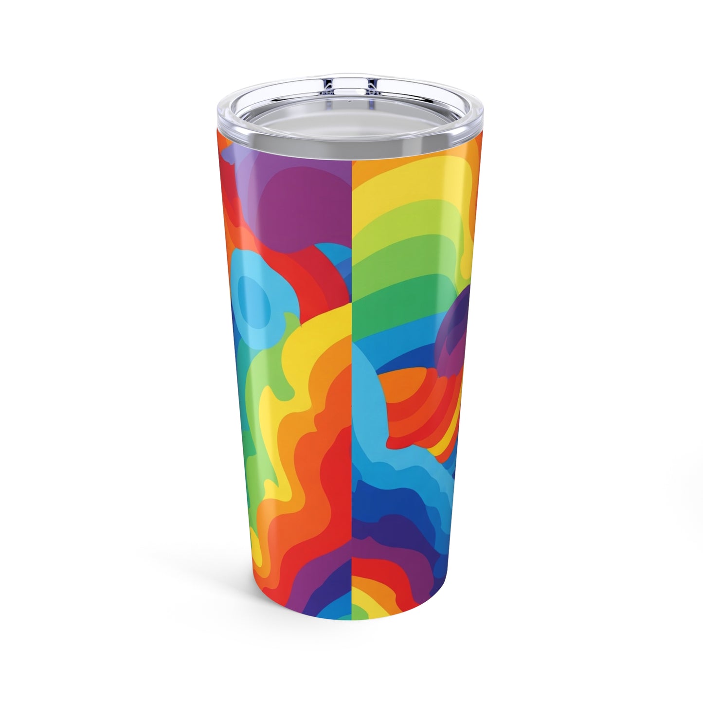 20 Oz Stainless Steel Printed Tumbler Double Wall Vacuum Insulated Spill Resistant Travel Mug For Hot And Cold