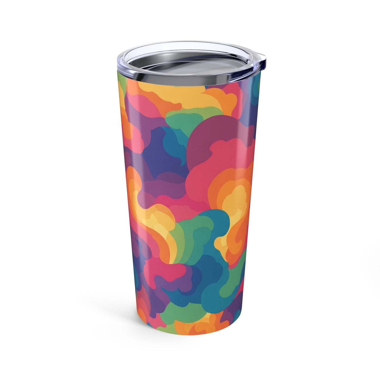 20 Ounce Steel Travel Mug With Printed Design Vacuum Insulated Leak Proof Spill Resistant Hot Cold Drink Container