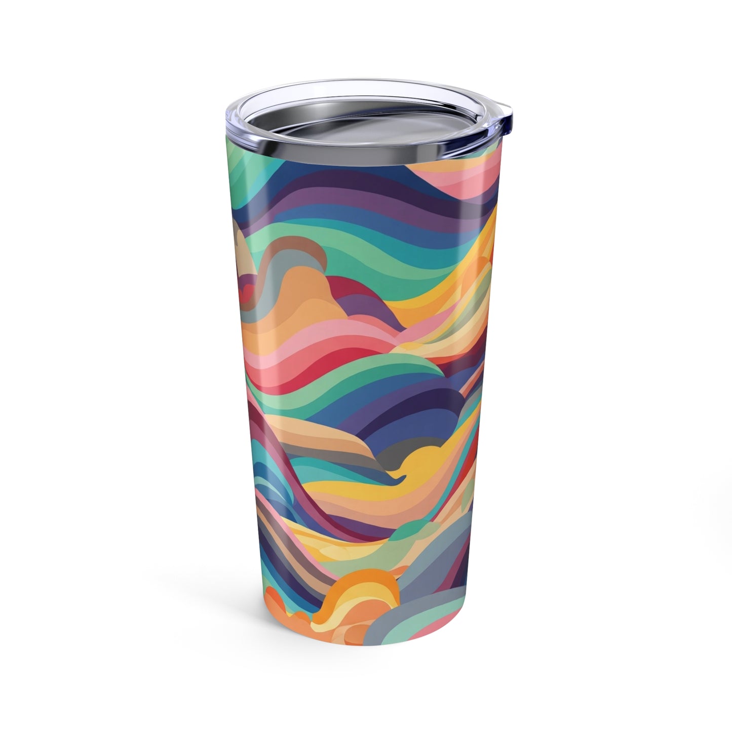 20oz Stainless Steel Tumbler With Double Wall Vacuum Insulated Design Vibrant Print Spill Resistant And Dishwasher