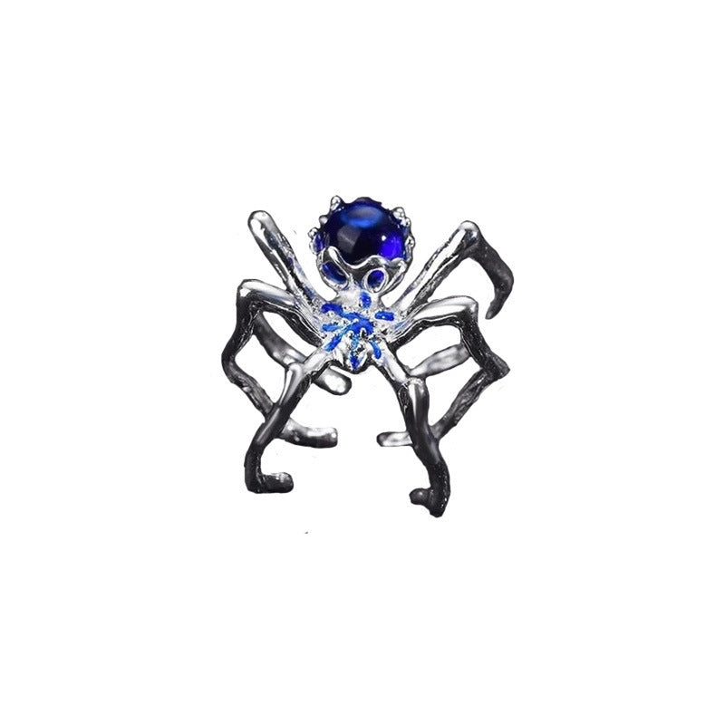 Gothic Spider Ring for Women and Men Adjustable Punk Vintage Copper Electroplated Statement Jewelry Bold Accent