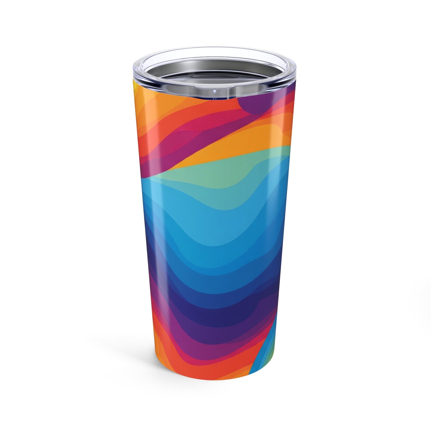 20oz Stainless Steel Tumbler With Vacuum Insulation Spill Resistant Travel Mug Printed Design For Hot Or Cold