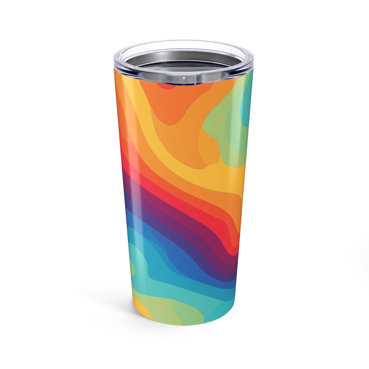 20oz Stainless Steel Travel Mug With Printed Artwork Double Wall Vacuum Insulated For Hot And Cold Drinks Leak