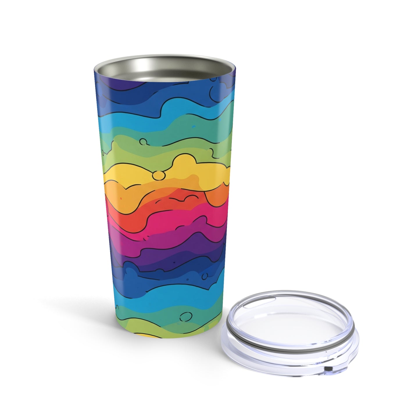 20oz Stainless Steel Tumbler With Double Wall Vacuum Insulation Keeps Beverages Hot Or Cold Spill Resistant