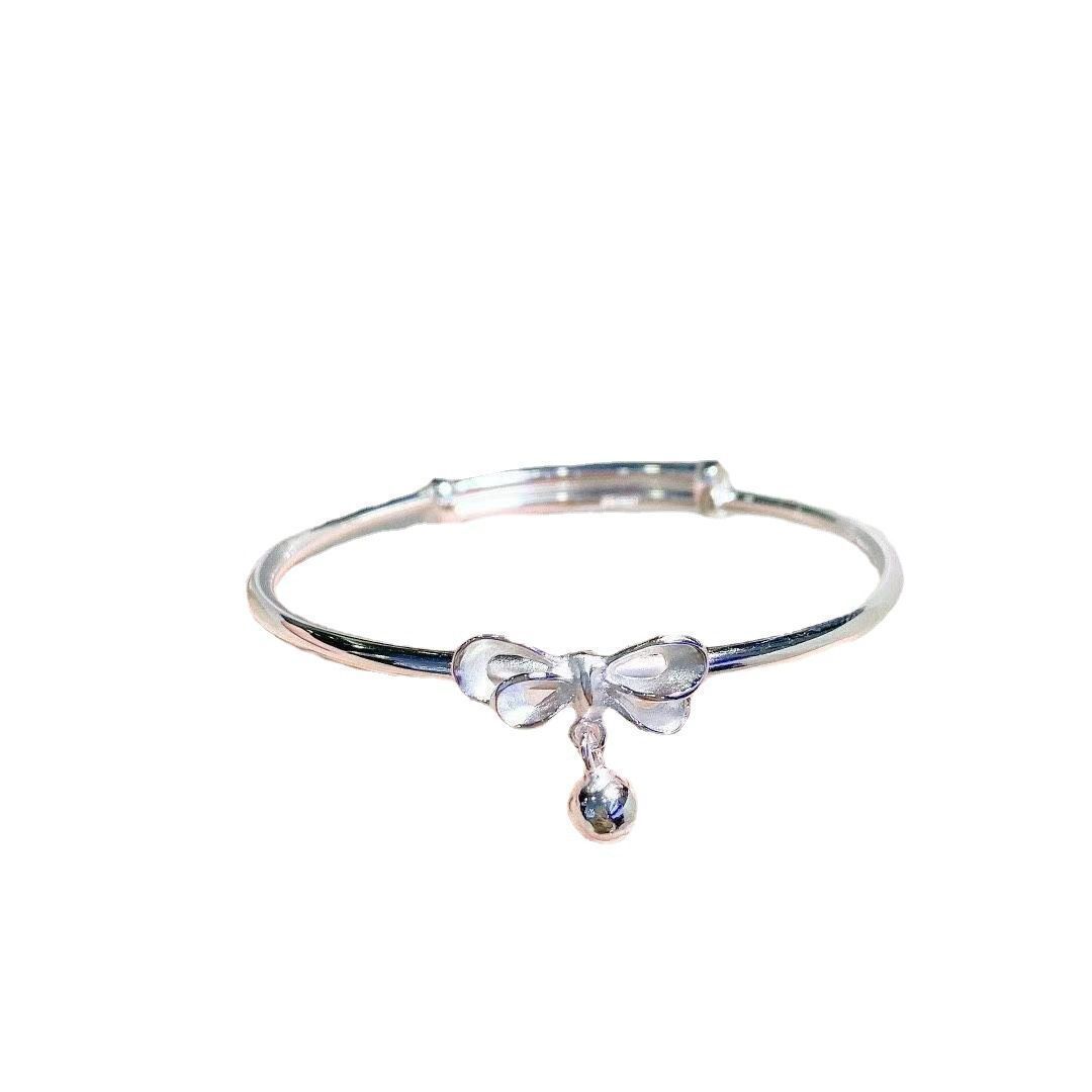 Unisex Bow Bracelet Electroplated Alloy Jewelry Wristband