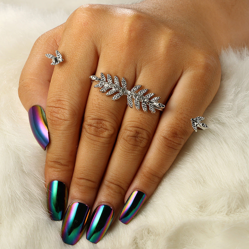 Women Trendy Stackable Rings Double Ring Geometric Ring Alloy Jewelry Retro Ring Gift for Her Rings Rings Ring