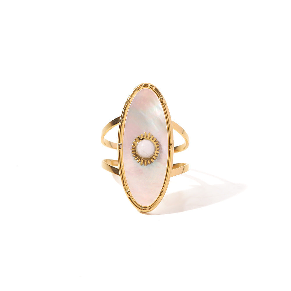 Retro Minority Design Fritillary Ring 18K Gold