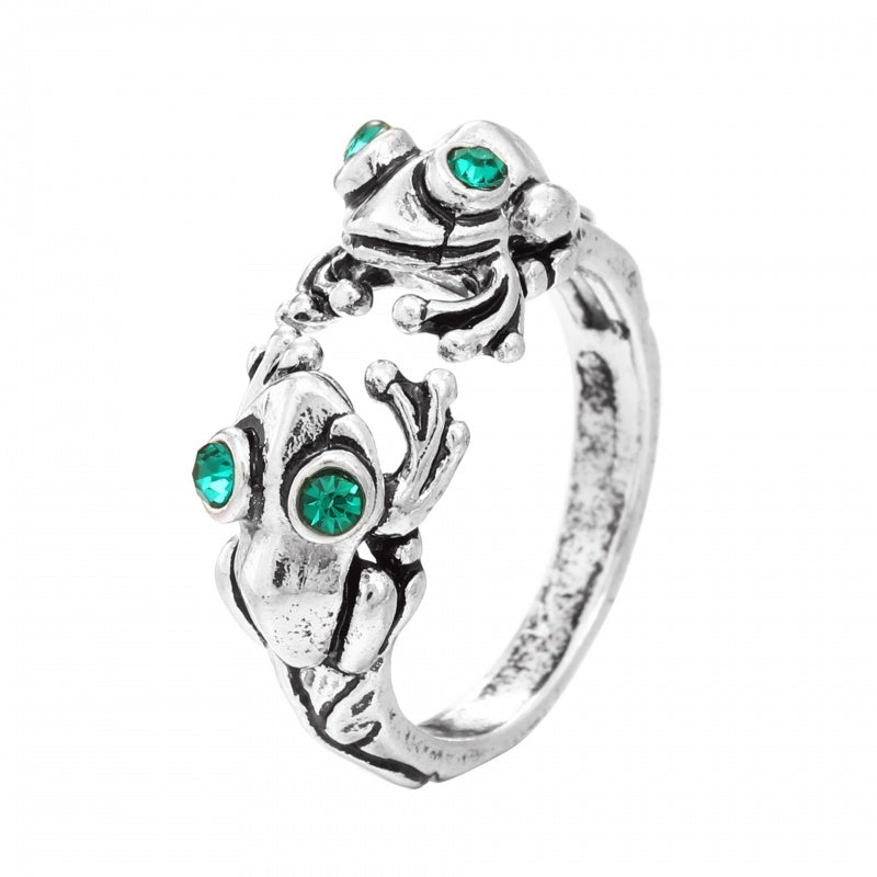 Frog Ring Personalized Acrylic Jewelry Statement Ring Fashionable Animal Accessory for European American Style