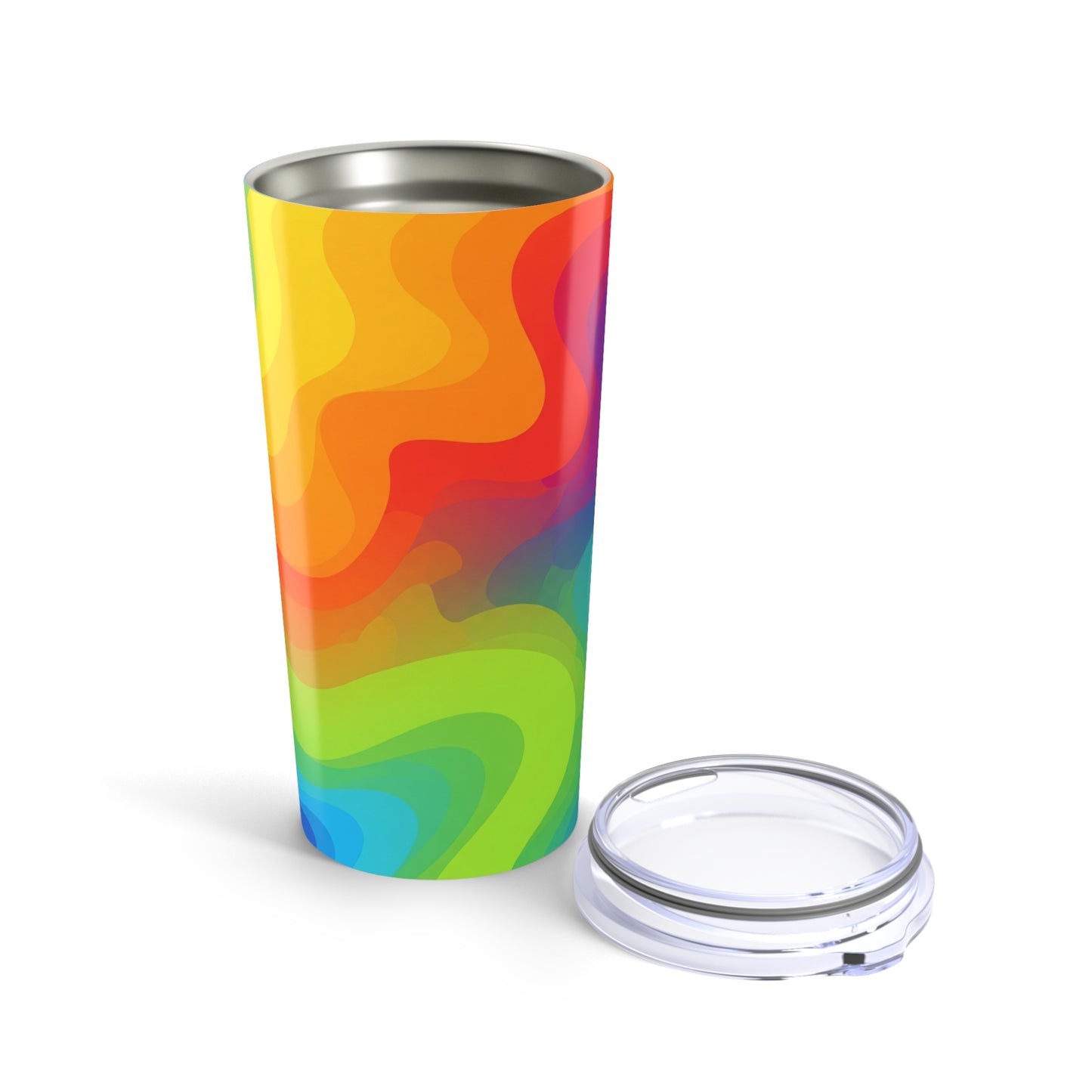 20oz Steel Tumbler With Vivid Printed Design Double Wall Vacuum Insulation Spill Proof Travel Mug For Hot Cold