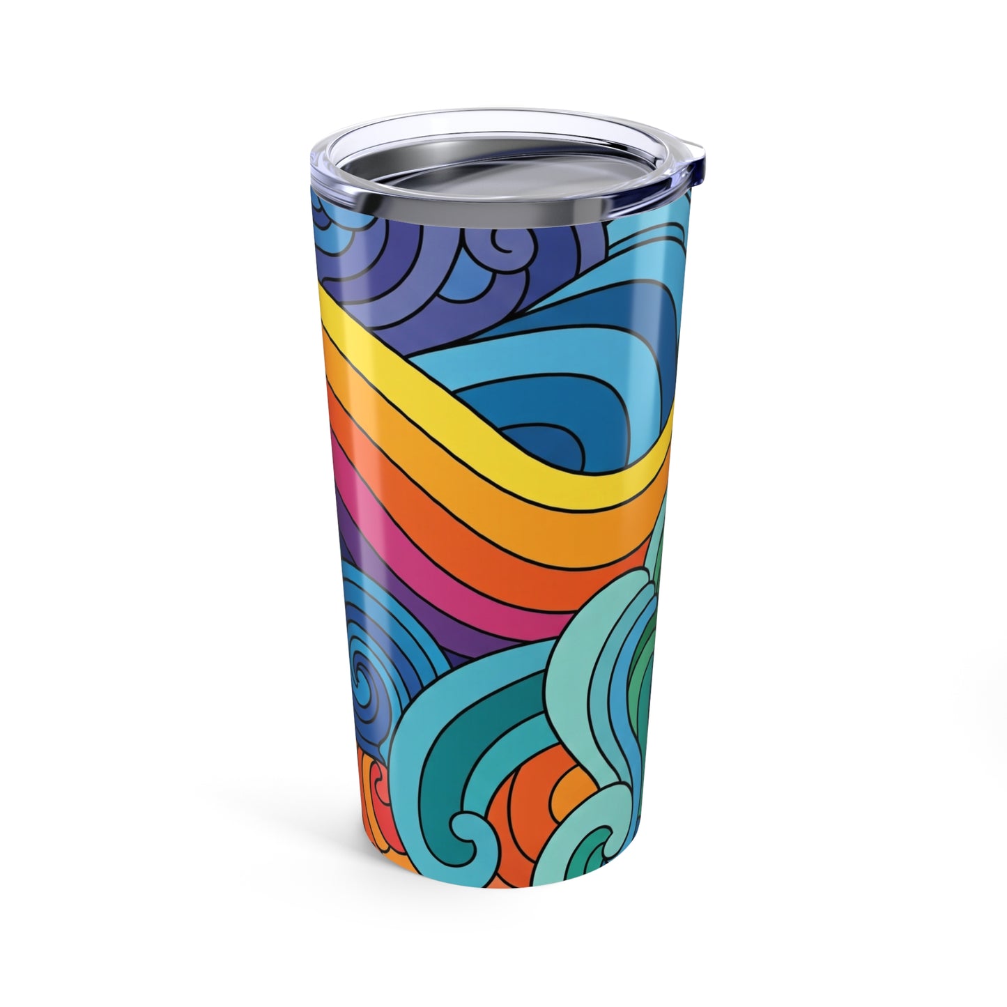 20oz Stainless Steel Tumbler With Double Wall Vacuum Insulation Spill Resistant For Hot And Cold Beverages For