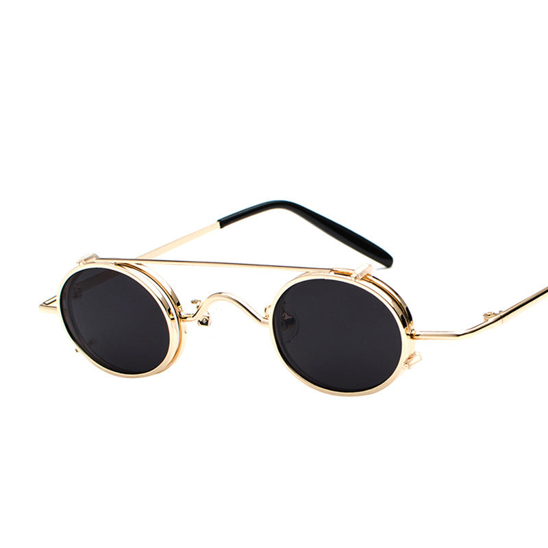 Vintage Sunglasses with Metal Frame Lightweight Removable Design 99 Percent Visible Light Perspective UV400 UV