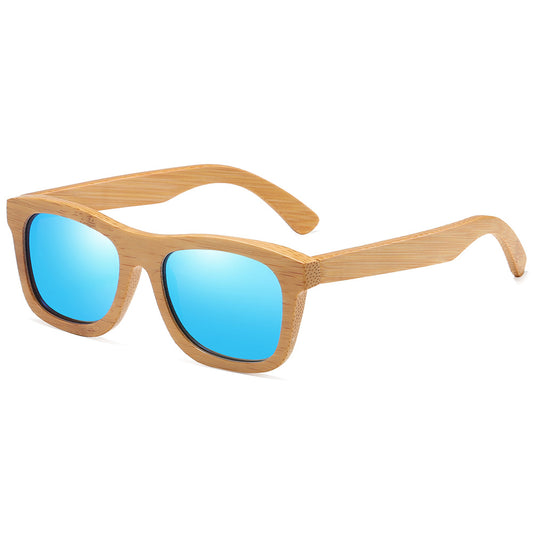 Unisex Wooden Frame Sunglasses Polarized Lens UV400 Protection For Driving Fishing Outdoor Fashionable Eyewear