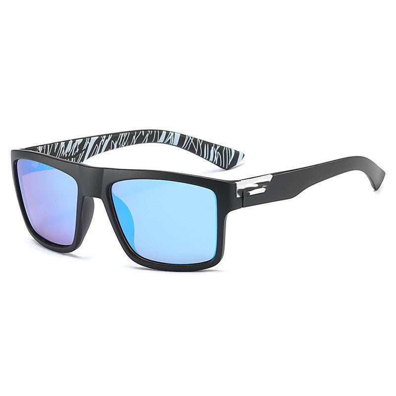Polarized Sports Sunglasses For Men Outdoor Cycling Driving Fishing Black Frame Gray Lens Durable Frame Design