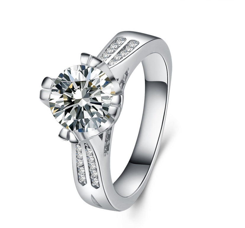 Womens Alloy Ring Dazzling Zircon Jewelry Fashion Trend For Daily Wear And Special Occasions For Everyday Glam