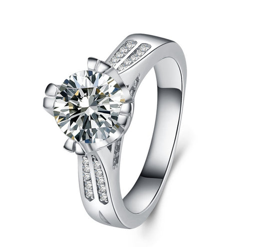 Womens Alloy Ring Dazzling Zircon Jewelry Fashion Trend For Daily Wear And Special Occasions For Everyday Glam