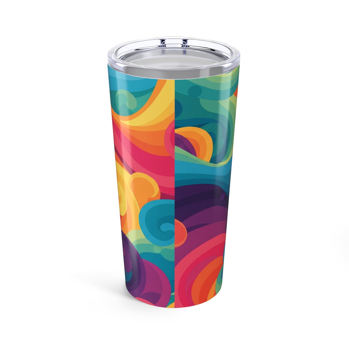 20oz Stainless Steel Insulated Tumbler With Double Wall Vacuum Design Leak Proof Lid And Printed Design Fits 20oz
