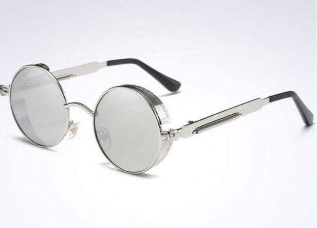 Round Sunglasses With Metal Frame UV Protection For Round Long Square And Oval Faces Classic Simple Style Chic