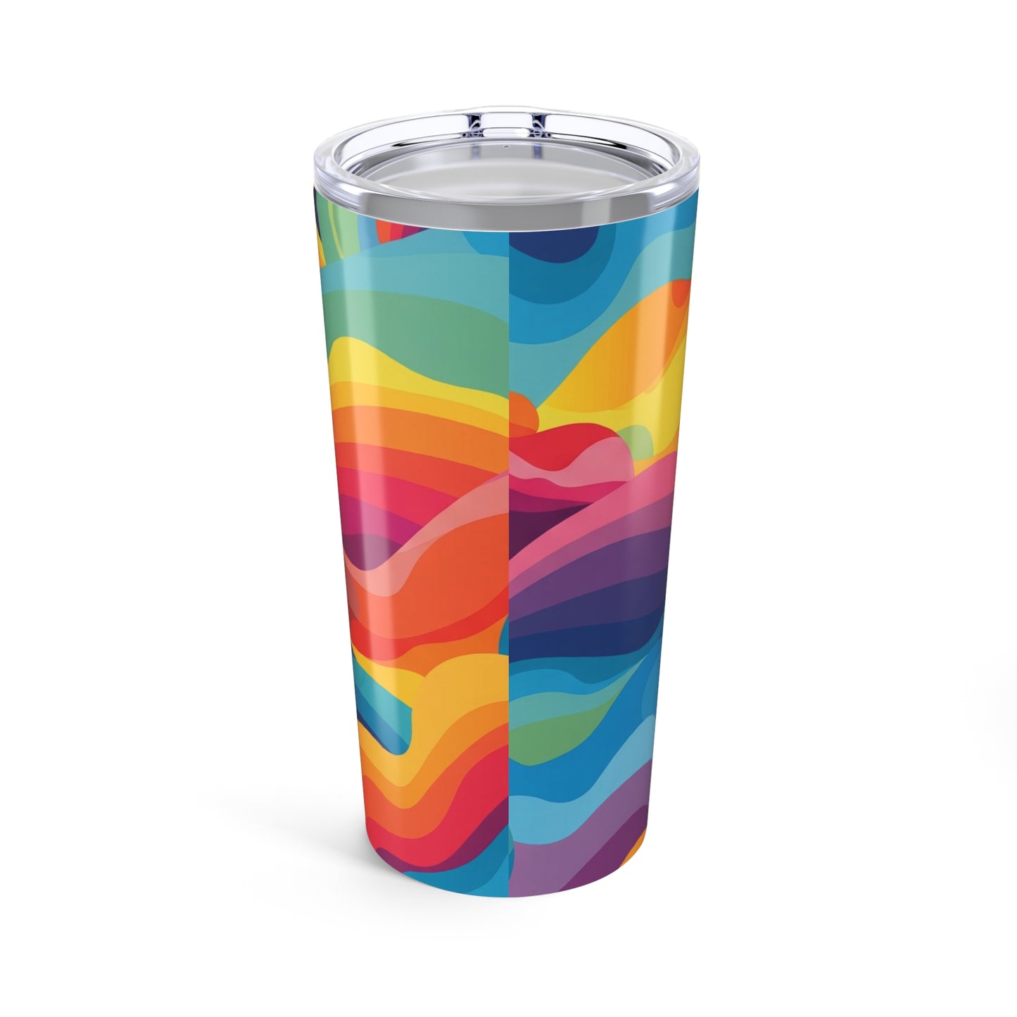 20oz Stainless Steel Printed Tumbler With Double Wall Insulation Travel Mug Spill Resistant For Hot And Cold